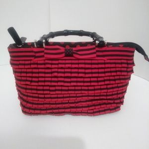 🍒3/$10 - Braciano Cloth Satchel Red & Black